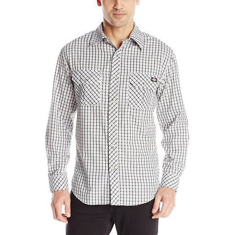 Dickies Men's Long Sleeve Plaid with Inverted Pocket -  - 1