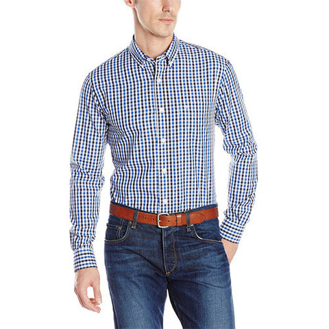 Dockers Men's Long-Sleeve Multi-Color Gingham Button-Front Shirt -  - 1